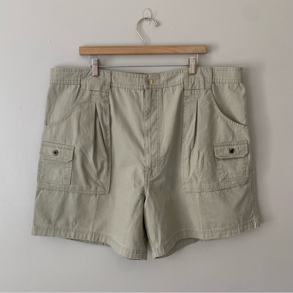 Salmon River Traders Country Khaki Cargo Shorts Big & Tall Size 44 New Vintage
